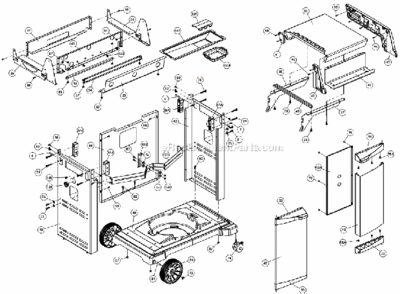 Page B Diagram and Parts List for 9868-74  Broil King Grill